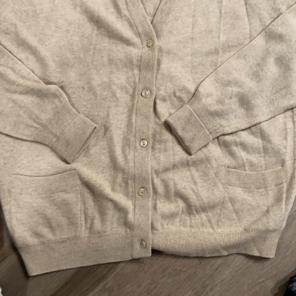 Harrods cream 100% pure cashmere made in Scotland, size L/XL - Picture 3 of 6